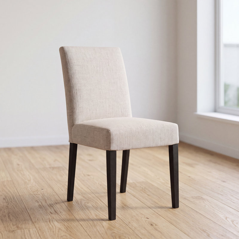 Amorette 19'' H Upholstered Side Chair, Cream