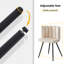 50cm H Velvet Upholstered Metal Dining Chair-1996886195
