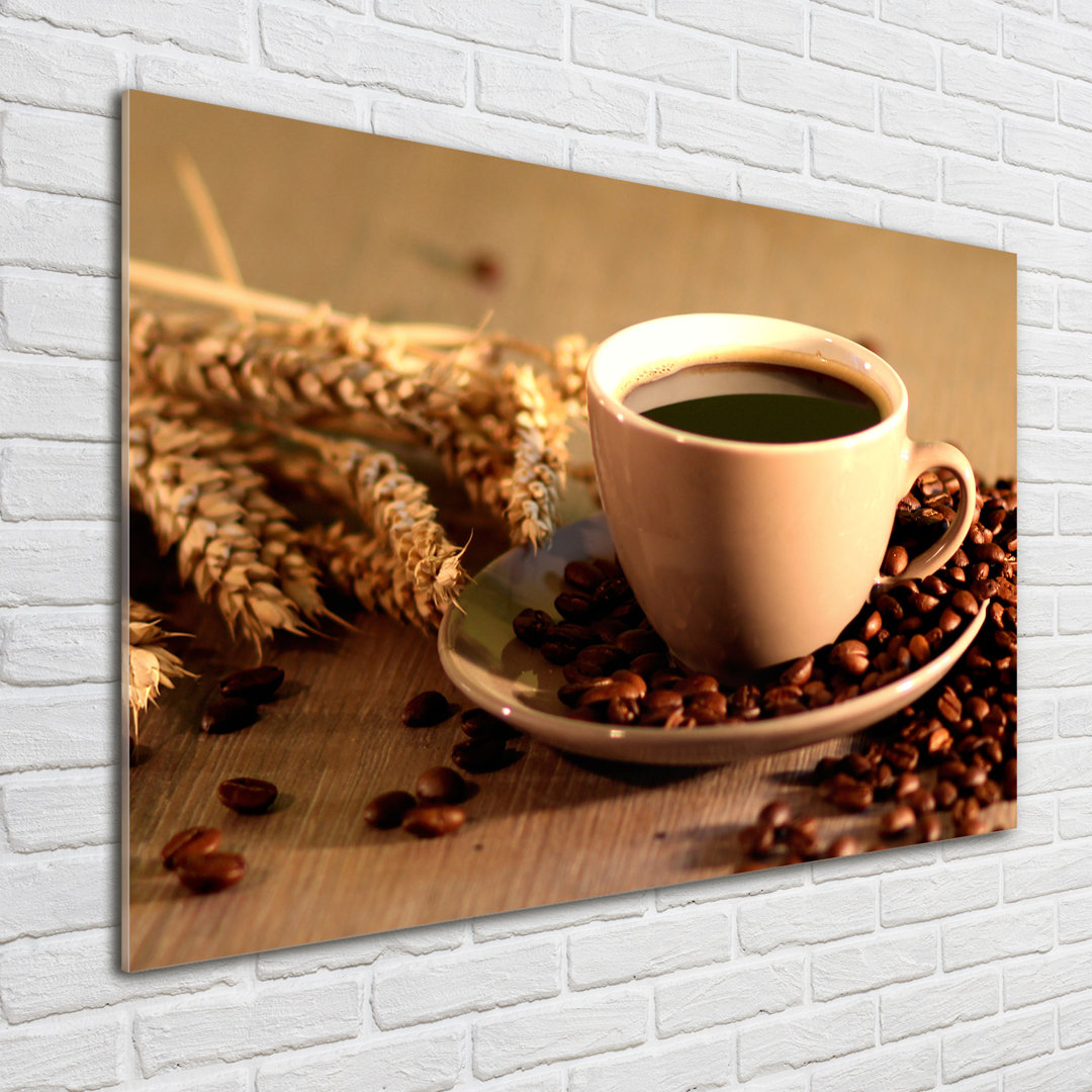 Glasbild Aromatischer Kaffee