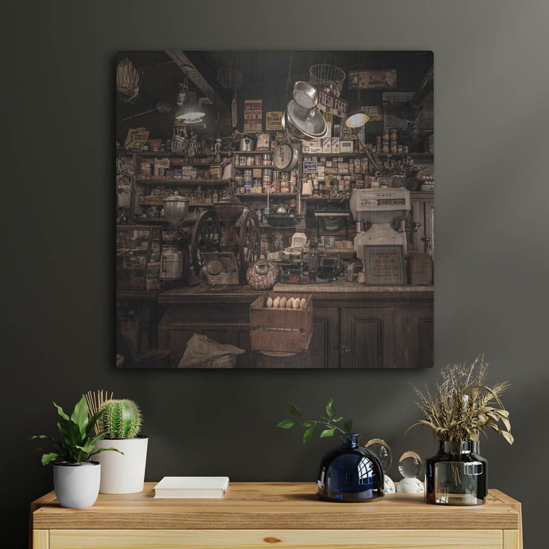 Art mural en métal Lark Manor ™ «Country Store 3» par Decent Exposures