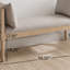 Banc rembourré avec pieds tournés-257219765