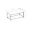 Table basse, accent, cocktail, rectangulaire, salon, L 42 po, carrelage, métal, transitionnel