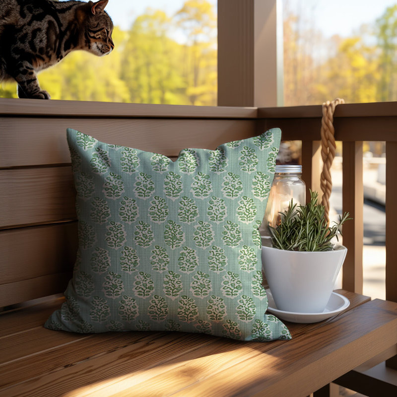Coussin décoratif réversible Perry Tendril, H 17 po x l 17 po