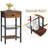 15.7'' W Metal Nightstand