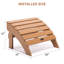 Repose-pieds de mobilier de patio, brun et tabouret de véranda