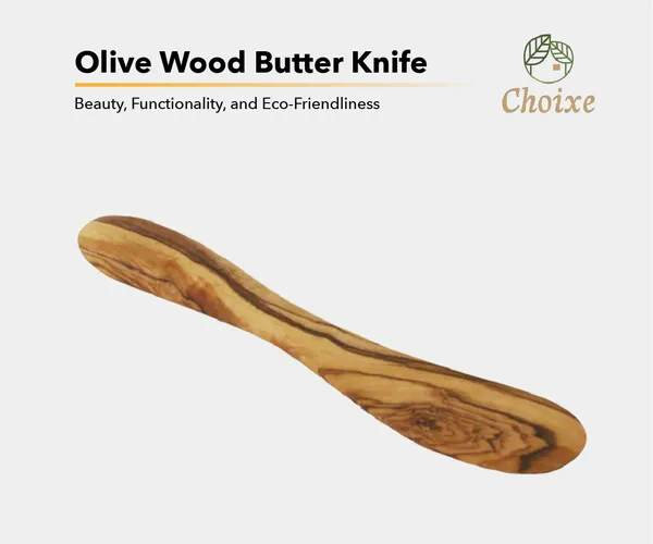 Couteau à beurre méditerranéen en bois d'olivier