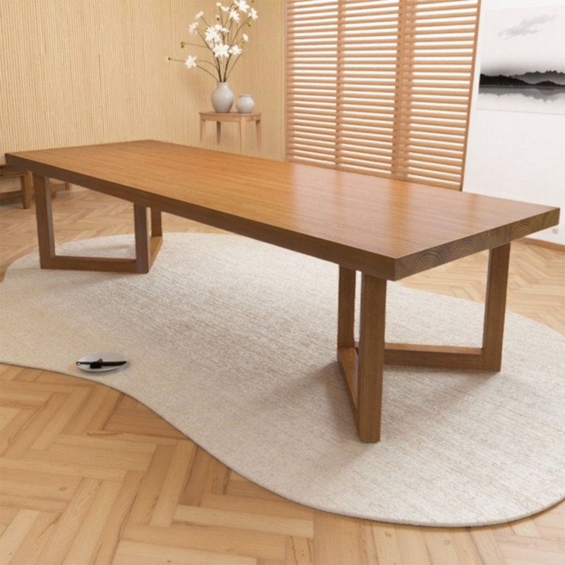 Table de conférence rectangulaire en bois massif Nordic, H 29,53 po x L 78,74 po x l 31,5 po