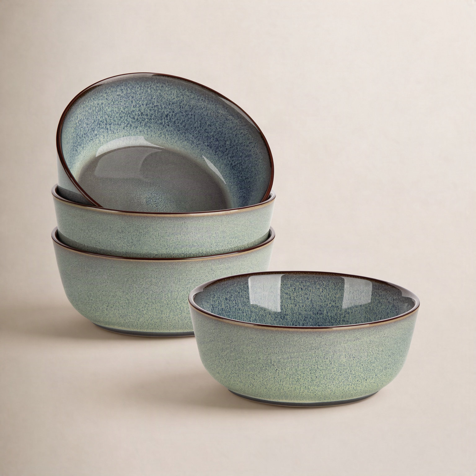 Stoneware Cereal Bowl, Green