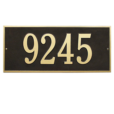 Hartford 1-Line Wall Address Plaque