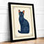 Botanical Cat Boho - Framed Print-1904740409-1904740413