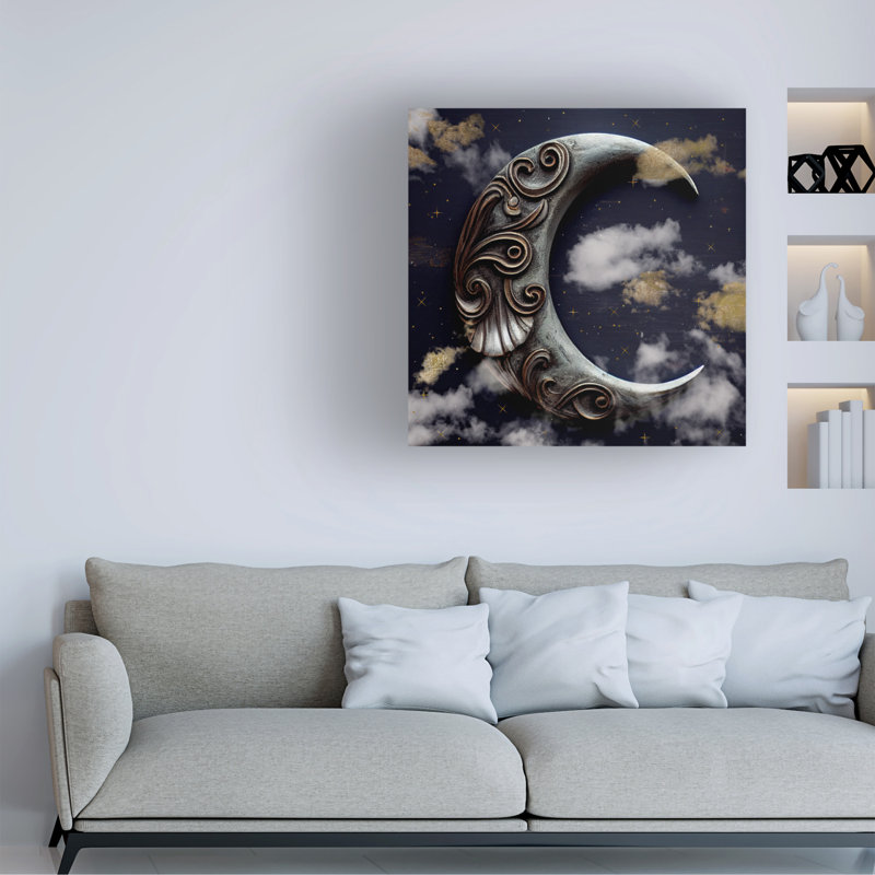 Art sur toile Sasha La Luna I, H 14 po x l 14 po