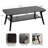 Tiered Rectangle Coffee Table with Storage