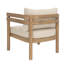 Ensemble de meubles de patio 4 pièces en bois d'acacia