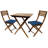 Borica 2 - Person Acacia Solid Wood Patio Dining Set Square Table
