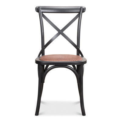 Chaise d’appoint en croix noir shanghai Robards