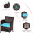 Ailith 3 Piece Rattan Seating Group with Cushions, Patio Conversation Set-167089044
