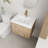 23.63'' Single Bathroom Vanity with Resin Top-98139135