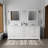 Dukes 80 in. W x 22 in. D White Double Bath Vanity, and 30 in. Mirrors-66637726-112872590