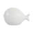Artistic Ceramic Fish Sculpture Home Decor - Textured Figurine Decorative Object And Modern Statue For Decorations For Living Room - 10", White
