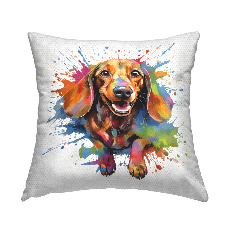 Abstract Outdoor Throw Pillow
