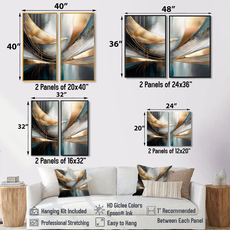 Abstract Shapes And Lines V - Modern Wall Decor, 20" H x 24" W, Brown, Floater Framed Print