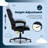 Serta Comfort Classic Office Chair, Ergonomic Lumbar Support, Semi-Plush Cushion and Body Pillows-104831326