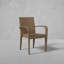 Bari N-Dura Resin Wicker Stacking Arm Chair-1053350567-1053350582-1053350586