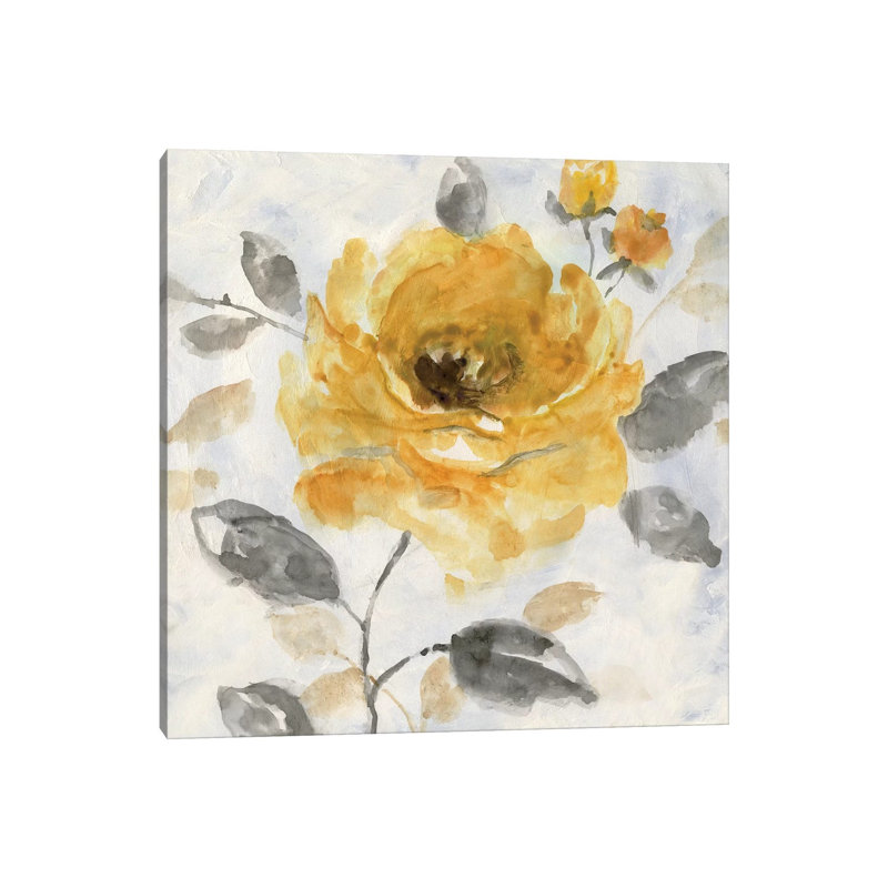 Honey Rose I by Nan - Wrapped Canvas Painting, 45.72 cm H x 45.72 cm W x 3.175 cm D
