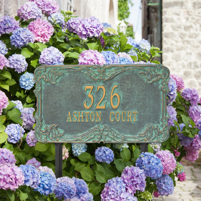 Plaque d'adresse sur 2 lignes Signature Series