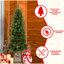 Arbre de Noël illuminé 4 pi avec base scintillante - 100 lumières DEL multicolores, baies rouges et pommes de pin