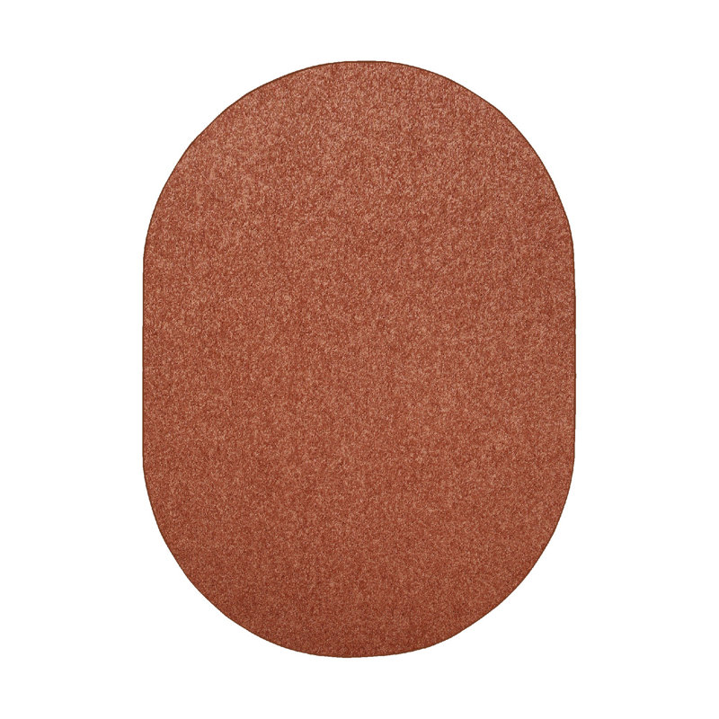 Tapis de couloir brun Melson, Ovale 12 pi x 15 pi