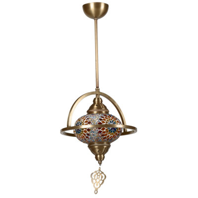 Luminaire suspendu multicolore à 1 lumière Sharyon