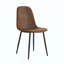 Ensemble table et chaises de salle à manger extensibles, plateau en MDF avec pieds en métal + 4 chaises de salle à manger modernes de style Mid-Century Modern-474816389-474816391