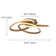 Shuford 1 - Light 20.47'' Unique/Statement Modern Linear LED Dimmable White Light Flush Mount Light