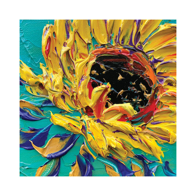 "Simply Van Gogh" par Lisa Elley - peinture sur toile tendue, H 12 po x l 12 po x P 0,75 po