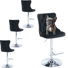 Upholstered Tufted Swivel Counter Height Bar Stools (Set of 4)