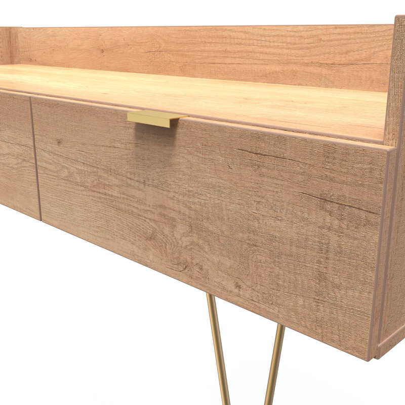 Taeyah 2 Drawer TV Unit, Oak Wood