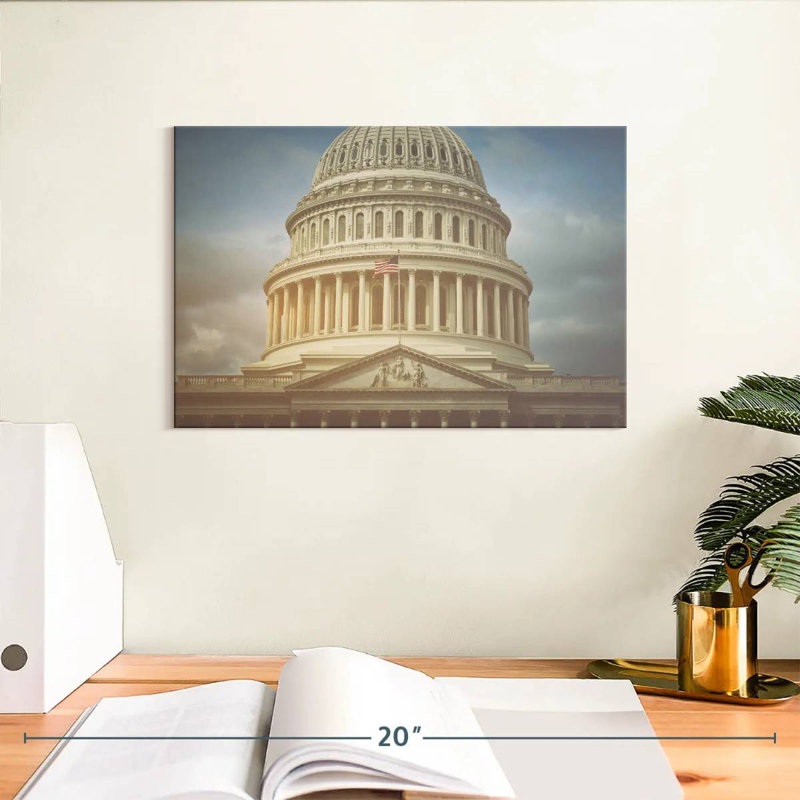 US Capitol, 8" H x 12" W