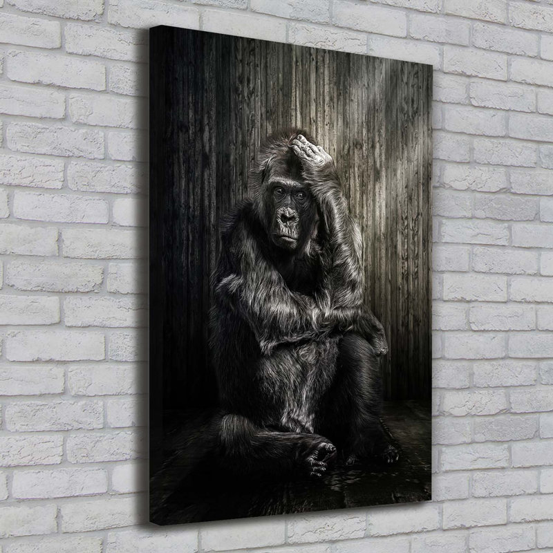 Gorilla - Wrapped Canvas Print
