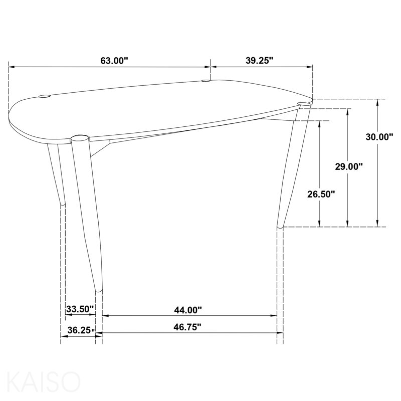 Dining Table Walnut Solid Wood