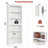 6-Tier Farmhouse Bookcase with Adjustable Shelves, Floor Standing Open Display Storage Rack, Anti-Slip Design-522821312-522821313
