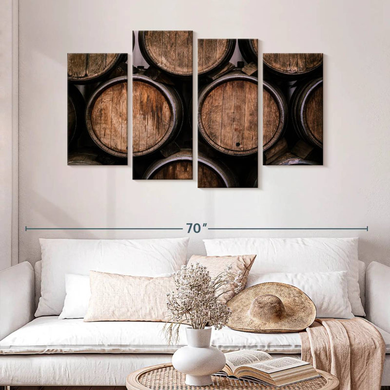 Stacked Wine Barrels