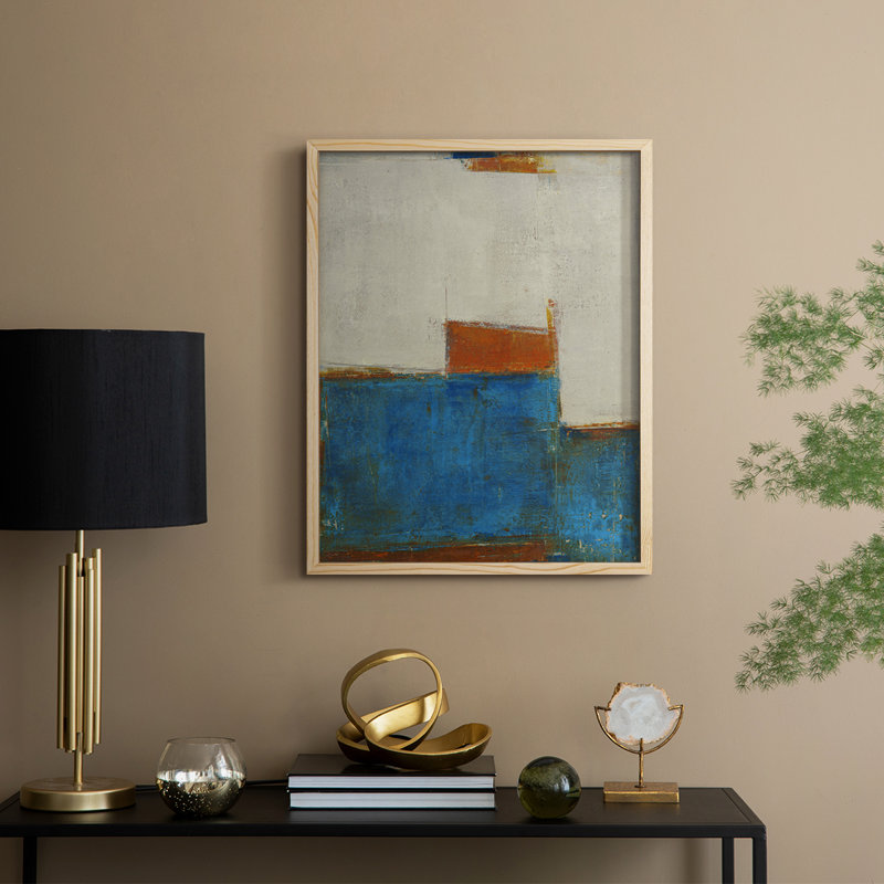 Sunset for Somebody Framed Print - Solid Wood, Natural, 11" H x 9" W