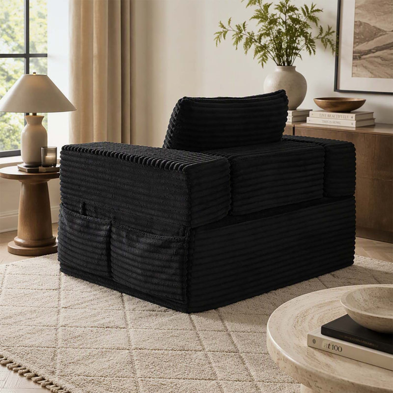 Canapé modulaire de 62,4 pouces à une place avec accoudoirs, dossiers et compartiments de rangement amovibles pour une flexibilité et une commodité ultimes