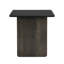 Ensemble de tables basses modernes 2 pièces, centre de table et table de bout carré de luxe léger, plateau en bois aggloméré avec structure en métal, design peu encombrant - noir-1262213476