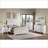 White Transitional 2-Drawer Nightstand – Bedroom Bedside Table