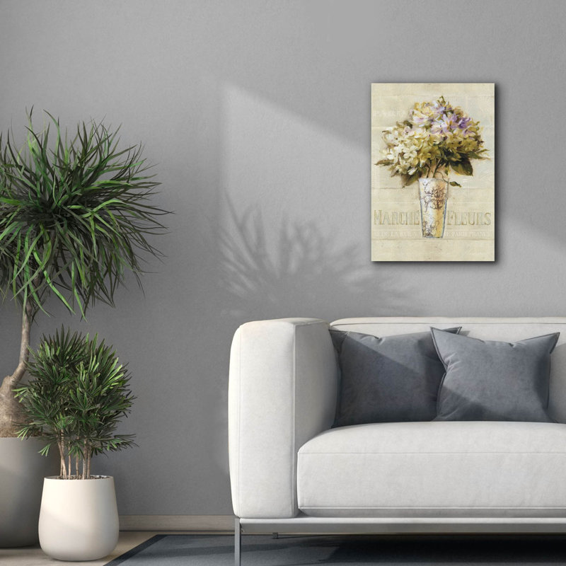 «Marche De Fleurs Bouquet» par Lisa Audit, art mural sur toile, H 26 po x l 18 po x P 0,75 po