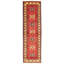 Tapis de couloir rouge en laine noué à la main de conception unique 2 pi 8 po x 9 pi 6 po Gyun