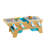 Building Bricks Play N Store Wooden Table with 200+ Bricks, Natural