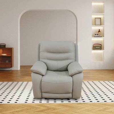 Chanler 40"Cow Top Leather and PVC Power Reclining Chair
